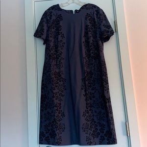 Blue dress with floral pattern, Boden, size 14L